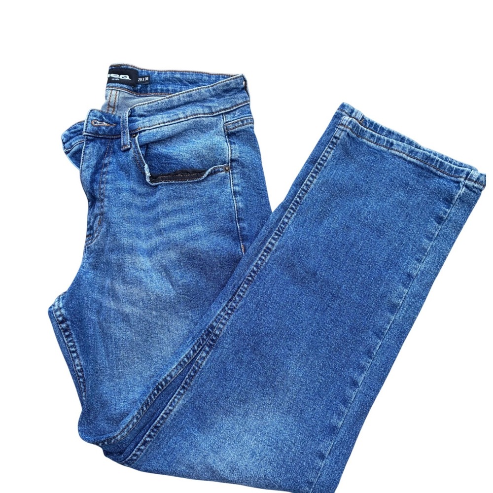 RSQ Straight Leg Jeans Mens 29x30 Medium Wash Blue Denim Pants RN108168
